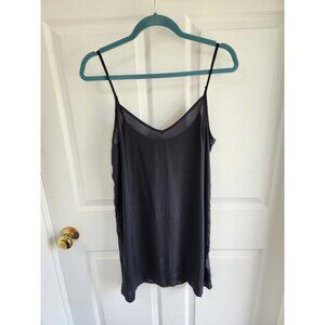 Abercrombie & Fitch  Black Classic Minamalist Mini Slip Dress Sz Medium
